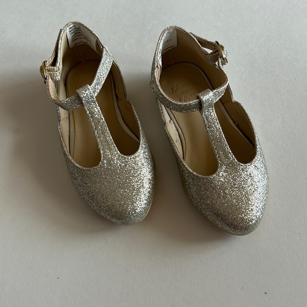 Janie and Jack Toddler Girl Sparkle Shoes Size 5